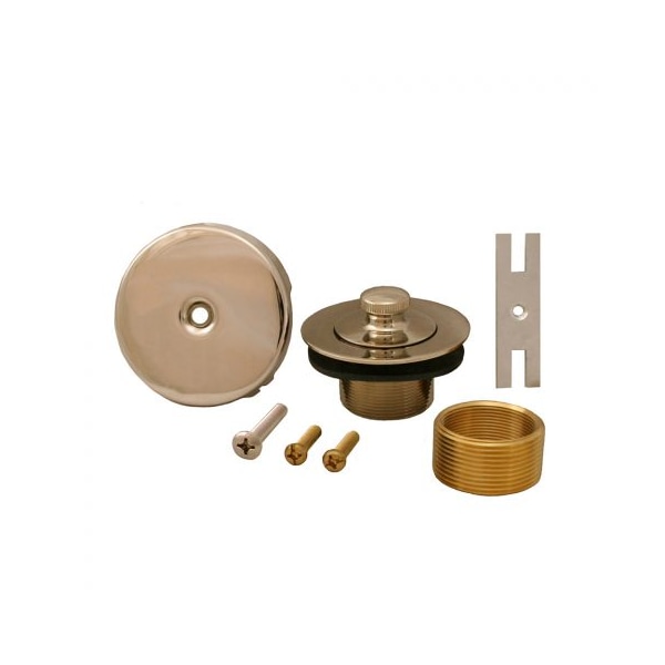 Polished Nickel One-Hole Lift and Turn Conversion Kit